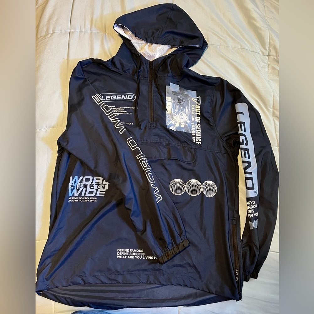 Navy Blue, Large Size, Lightweight Jacket